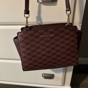 Michael Kors Burgundy Crossbody